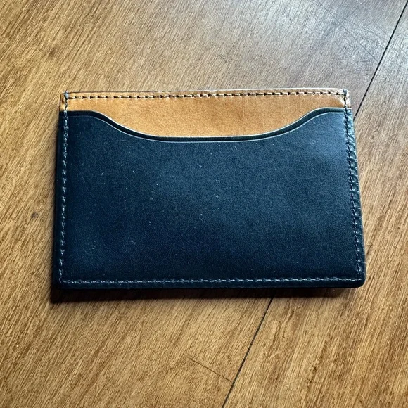 Jack Spade Black and Tan Card Holder - Picture 3 of 3